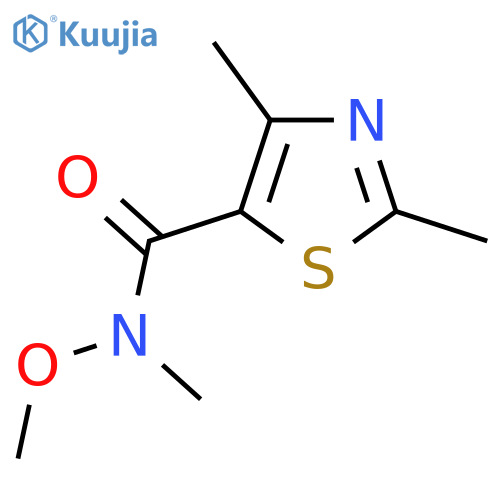 N-Methoxy-N,2,4-trimethylthiazole-5-carboxamide structure