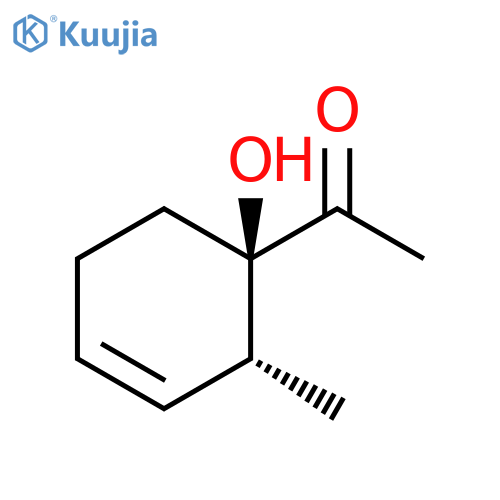 Ethanone,1-[(1R,2R)-1-hydroxy-2-methyl-3-cyclohexen-1-yl]-, rel- structure