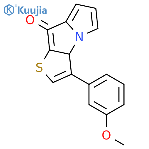 8H-Thieno[2,3-b]pyrrolizin-8-one, 3-(3-methoxyphenyl)- structure