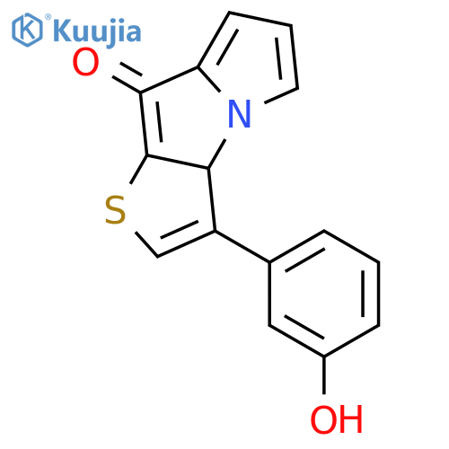 8H-Thieno[2,3-b]pyrrolizin-8-one, 3-(3-hydroxyphenyl)- structure