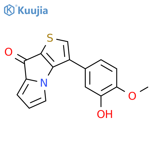 3-(3-Hydroxy-4-methoxyphenyl)-8H-thieno[2,3-b]pyrrolizin-8-one structure