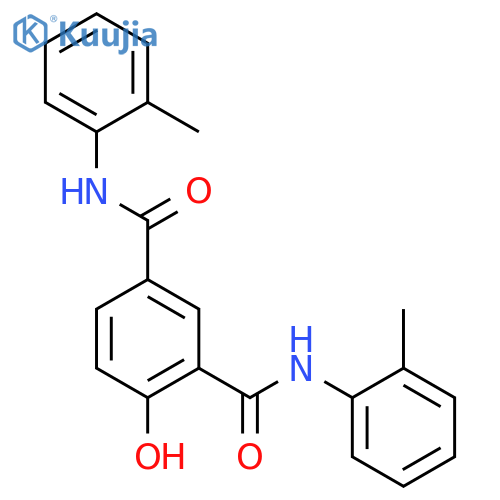 1,3-Benzenedicarboxamide,4-hydroxy-N1,N3-bis(2-methylphenyl)- structure