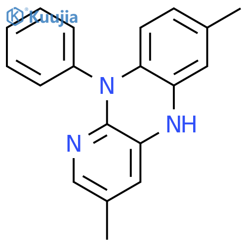 PYRIDO[2,3-B]QUINOXALINE, 5,10-DIHYDRO-3,7-DIMETHYL-10-PHENYL- structure