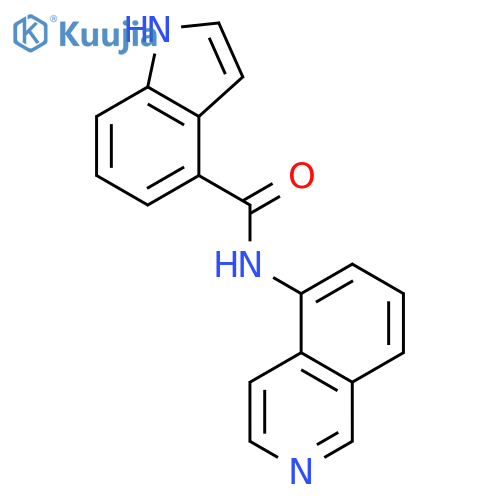 1H-Indole-4-carboxamide, N-5-isoquinolinyl- structure