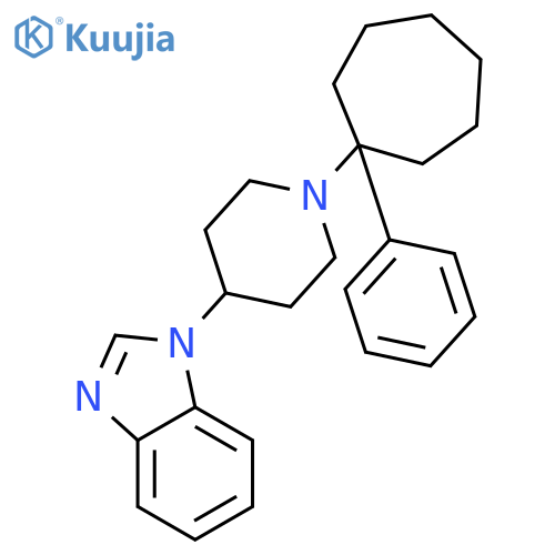 1H-Benzimidazole, 1-[1-(1-phenylcycloheptyl)-4-piperidinyl]- structure