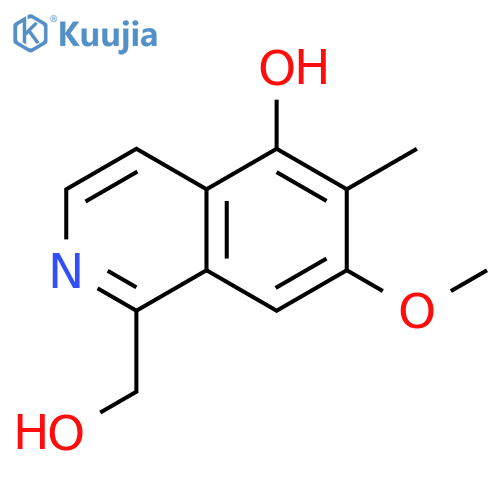 1-Isoquinolinemethanol, 5-hydroxy-7-methoxy-6-methyl- structure