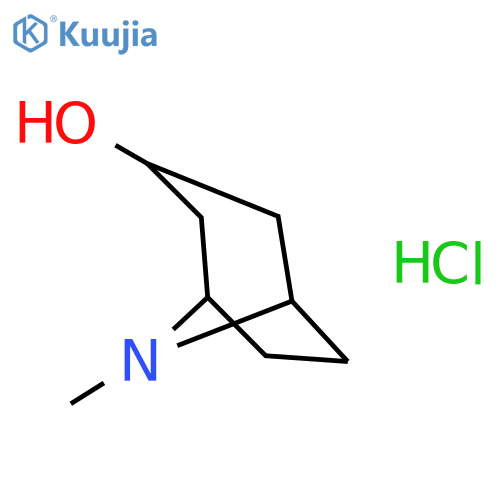 8-Methyl-8-azabicyclo[3.2.1]octan-3-ol hydrochloride structure