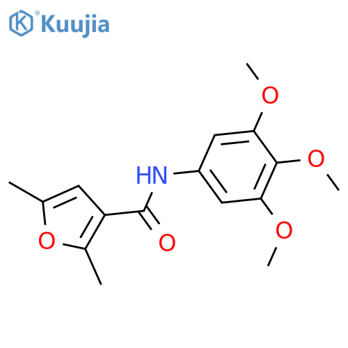 3-Furancarboxamide, 2,5-dimethyl-N-(3,4,5-trimethoxyphenyl)- structure