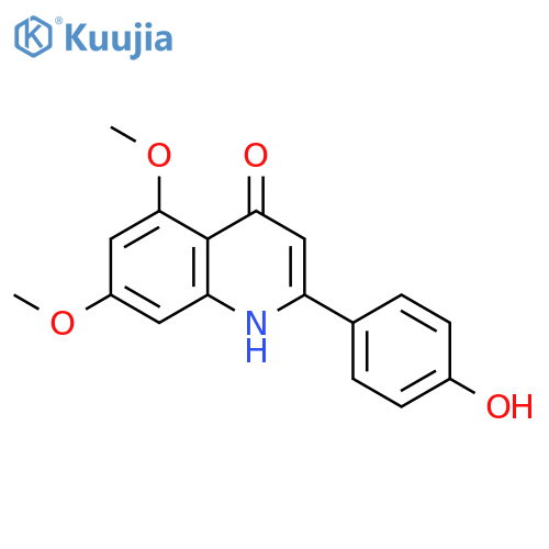 4(1H)-Quinolinone, 2-(4-hydroxyphenyl)-5,7-dimethoxy- structure