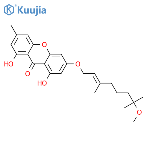 1,3,8-Trihydroxy-6-methylxanthone; 3-O-(7-Methoxy-3,7-dimethyl-2E-octenyl) structure