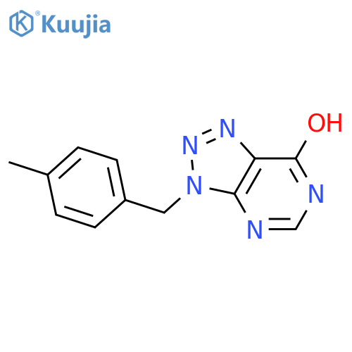 3-(4-methylphenyl)methyl-3H,6H,7H-1,2,3triazolo4,5-dpyrimidin-7-one structure