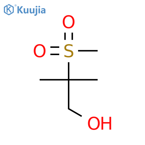 2-methanesulfonyl-2-methylpropan-1-ol structure