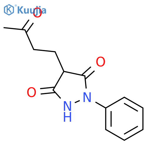 3,5-Pyrazolidinedione,4-(3-oxobutyl)-1-phenyl- structure
