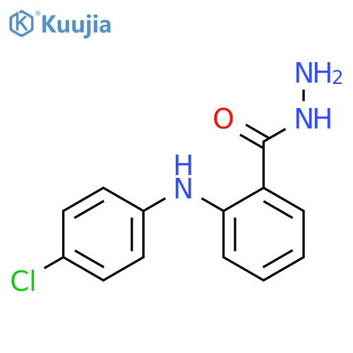 Benzoic acid, 2-[(4-chlorophenyl)amino]-, hydrazide structure