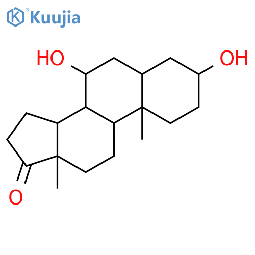 3beta,7alpha-Dihydroxy-5alpha-androstan-17-on structure