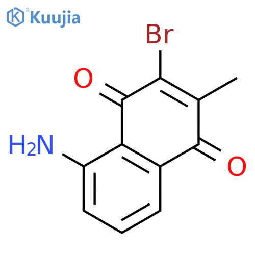 1,4-Naphthalenedione, 5-amino-3-bromo-2-methyl- structure