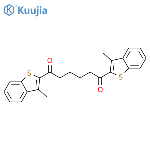 1,6-BIS-(3-METHYL-BENZO[B]THIOPHEN-2-YL)-HEXANE-1,6-DIONE structure