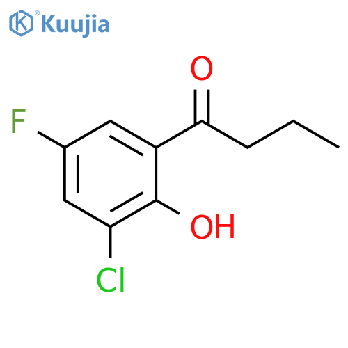 1-(3-chloro-5-fluoro-2-hydroxyphenyl)butan-1-one structure