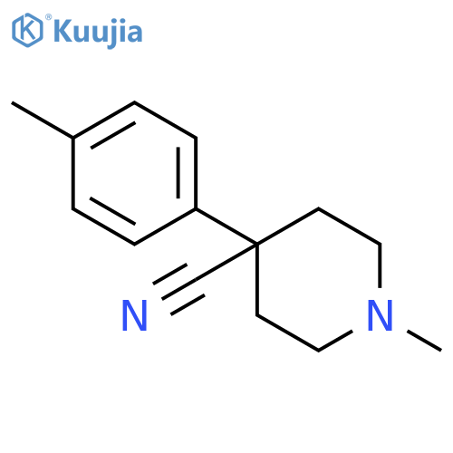 4-Piperidinecarbonitrile, 1-methyl-4-(4-methylphenyl)- structure