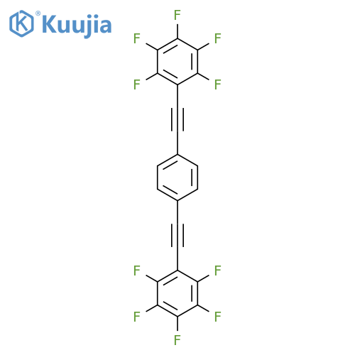 Benzene, 1,4-bis[(pentafluorophenyl)ethynyl]- structure