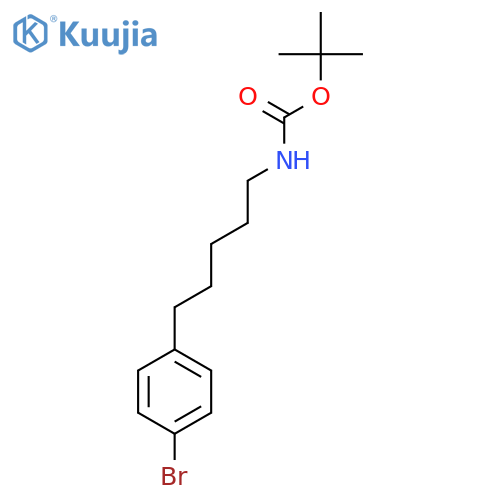 tert-butyl N-5-(4-bromophenyl)pentylcarbamate structure