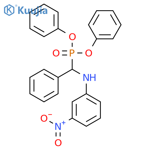 Phosphonic acid, [[(3-nitrophenyl)amino]phenylmethyl]-, diphenyl ester structure