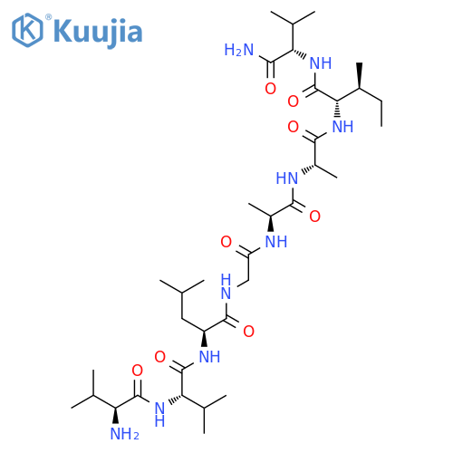 L-Valinamide, L-valyl-L-valyl-L-leucylglycyl-L-alanyl-L-alanyl-L-isoleucyl- structure