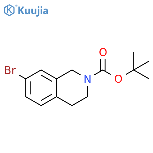 tert-butyl 7-bromo-1,2,3,4-tetrahydroisoquinoline-2-carboxylate structure