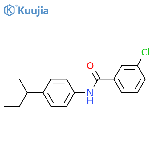 N-(4-sec-butylphenyl)-3-chlorobenzamide structure