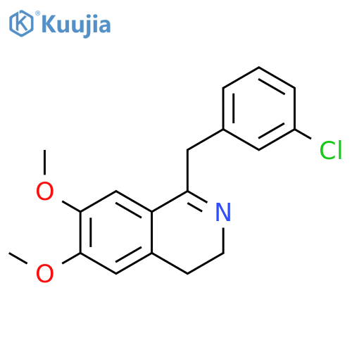 Isoquinoline, 1-[(3-chlorophenyl)methyl]-3,4-dihydro-6,7-dimethoxy- structure