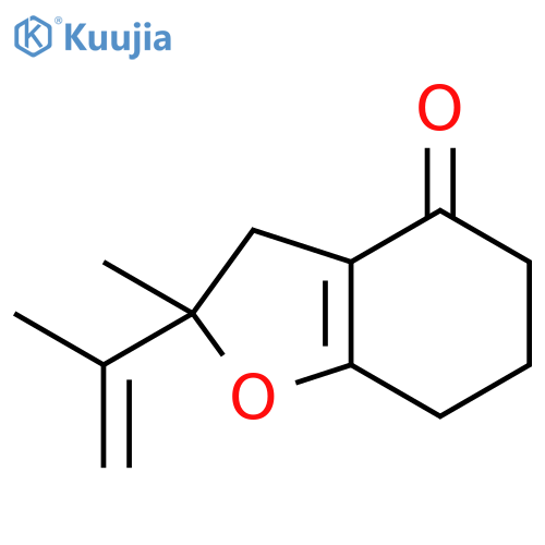 4(2H)-Benzofuranone, 3,5,6,7-tetrahydro-2-methyl-2-(1-methylethenyl)- structure