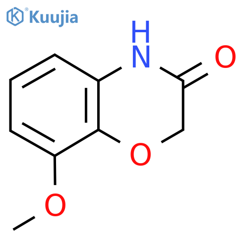 8-methoxy-3,4-dihydro-2H-1,4-benzoxazin-3-one structure