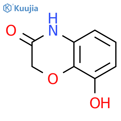 8-hydroxy-3,4-dihydro-2H-1,4-benzoxazin-3-one structure
