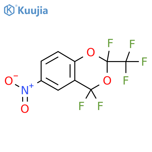 2,4,4-Trifluoro-6-nitro-2-(trifluoromethyl)-1,3-benzodioxan structure