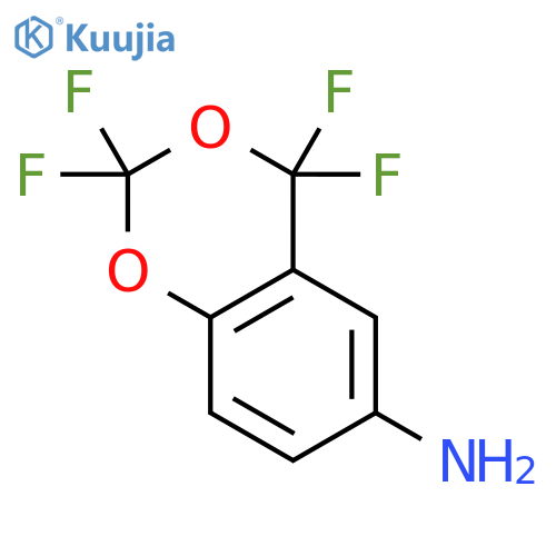 6-Amino-2,2,4,4-tetrafluoro-1,3-benzodioxene structure