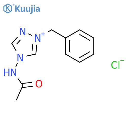 4H-1,2,4-Triazolium, 4-(acetylamino)-1-(phenylmethyl)-, chloride structure