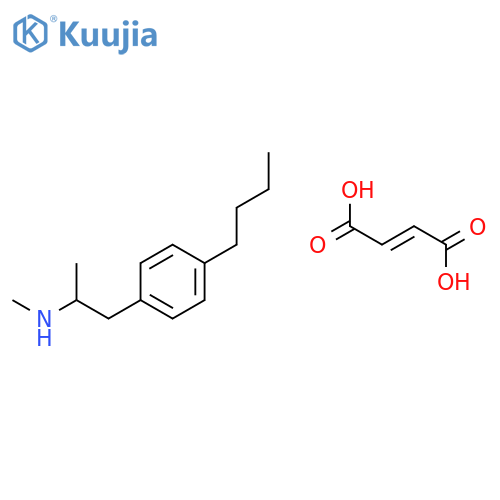 1-(4-butylphenyl)-N-methylpropan-2-amine (2E)-but-2-enedioate structure