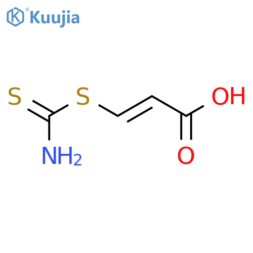 (2E)-3-(carbamothioylsulfanyl)prop-2-enoic acid structure