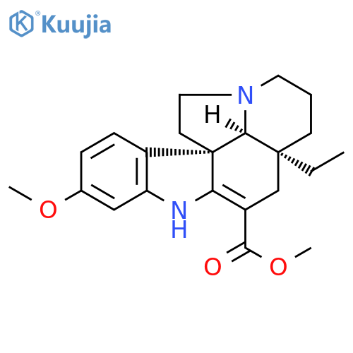 Aspidospermidine-3-carboxylicacid, 2,3-didehydro-16-methoxy-, methyl ester, (5a,12R,19a)- (9CI) structure