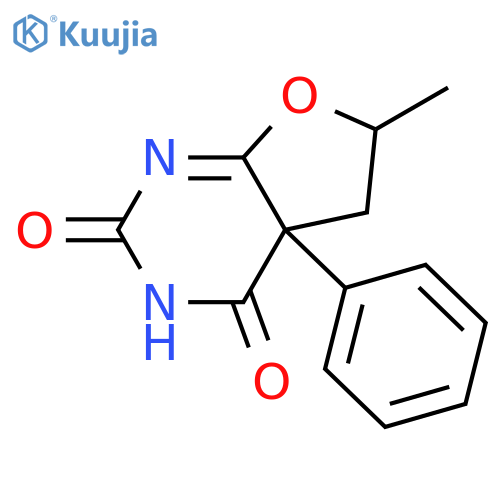 Furo[2,3-d]pyrimidine-2,4(3H,4aH)-dione,5,6-dihydro-6-methyl-4a-phenyl- structure