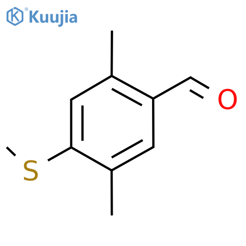 Benzaldehyde, 2,5-dimethyl-4-(methylthio)- structure