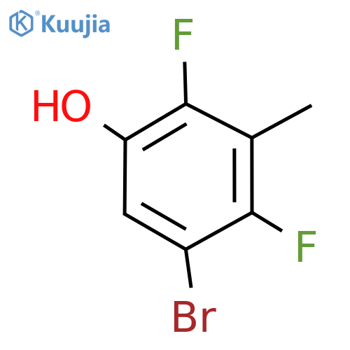 Phenol, 5-bromo-2,4-difluoro-3-methyl- structure