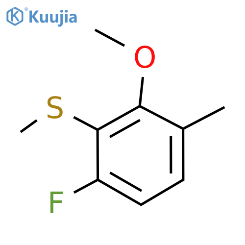 (6-Fluoro-2-methoxy-3-methylphenyl)(methyl)sulfane structure