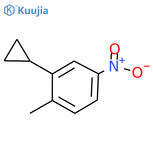 Benzene, 2-cyclopropyl-1-methyl-4-nitro- structure