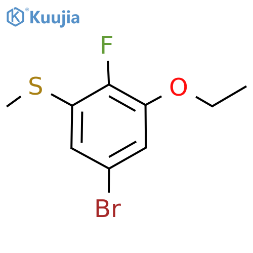 (5-Bromo-3-ethoxy-2-fluorophenyl)(methyl)sulfane structure