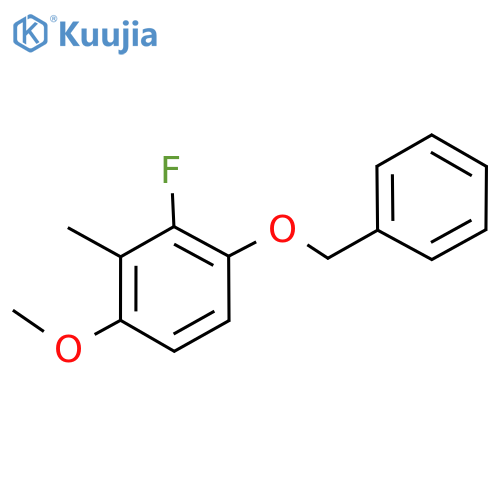 1-(Benzyloxy)-2-fluoro-4-methoxy-3-methylbenzene structure
