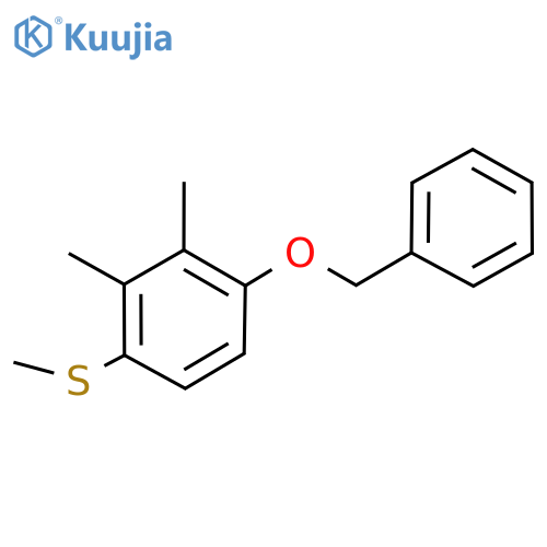 Benzene, 2,​3-​dimethyl-​1-​(methylthio)​-​4-​(phenylmethoxy)​- structure
