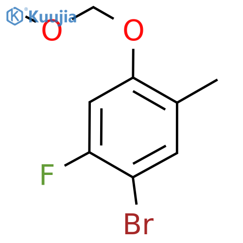 1-Bromo-2-fluoro-4-(methoxymethoxy)-5-methylbenzene structure