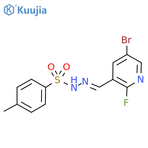 N'-((5-Bromo-2-fluoropyridin-3-yl)methylene)-4-methylbenzenesulfonohydrazide structure
