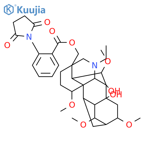Aconitane-7,8-diol,4-[[[2-(2,5-dioxo-1-pyrrolidinyl)benzoyl]oxy]methyl]-20-ethyl-1,6,14,16-tetramethoxy-,(1a,6b,14a,16b)- structure